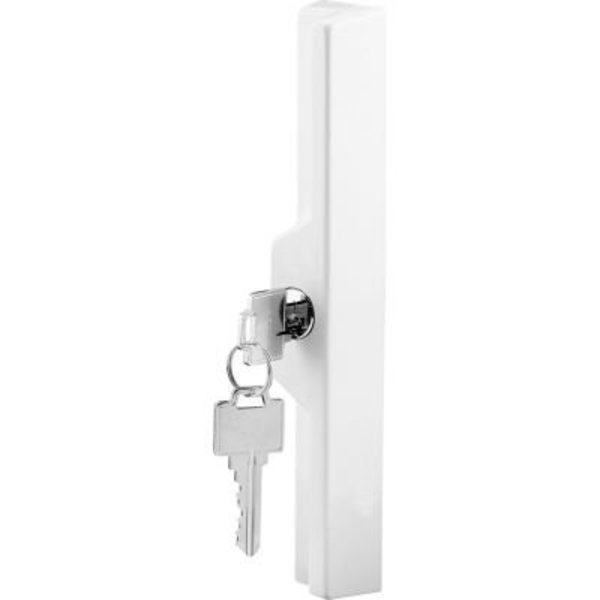 Prime-Line Prime-Line® Sliding Door Outside Pull, w/Key, White Diecast, C 1120 C 1120